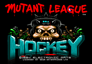 Mutant League Hockey (USA, Europe) Title Screen
